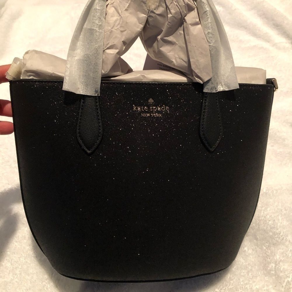 Kate Spade Glitter Tote Two-Way with Crossbody strap